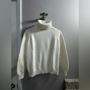 LOFT Vanilla Turtleneck Sweater | Cozy Textured Knit | Size S